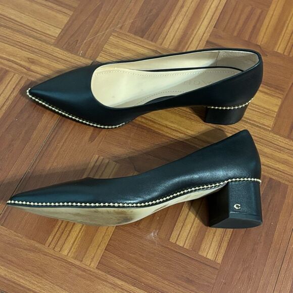 Coach WILLA Leather Studded Pumps Size 8 - Picture 4 of 7